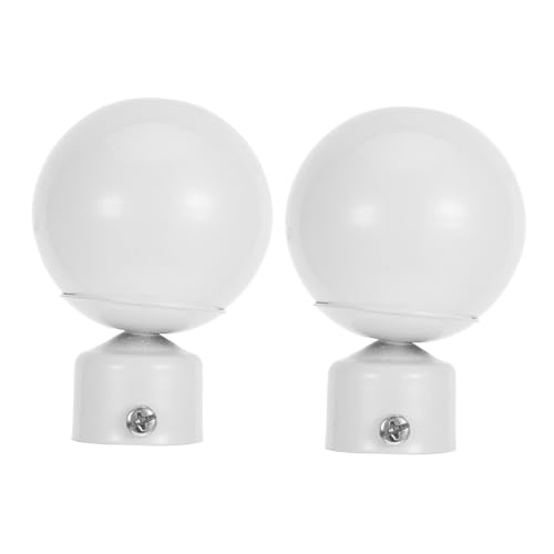 OSALADI 2PCS Stylish Curtain Rod End Caps Elegant Finials for Home Office Decor Versatile Decorative Accessories Smooth Finish for Curtain Rods