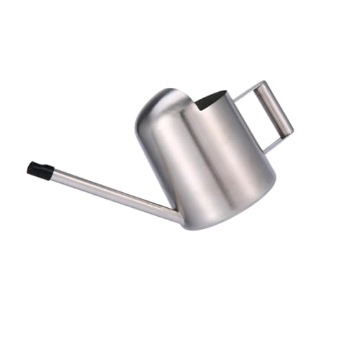 Gogogmee Regadera Inoxidable con Boquilla Portátil para Riego de Plantas de Interior y Exterior Diseño Ergonómico Fácil de Rellenar