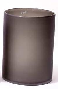 Vase Dutz Cylinder, Smoke Sandblasted (H30 D22)