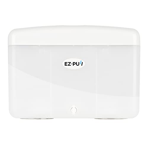 Image of EZ-Pull Countertop SLIMFOLD Hand Towel Dispenser for Kitchen /Bathroom /Office /RV /Airbnb(Only Works with SLIMFOLD Paper), White 4600-EZ, EZbrnd 9 inch x 3.5 inch x 6 inch