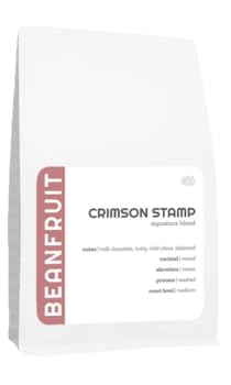 BeanFruit Coffee "Crimson Stamp Signature Blend" Medium Roasted Whole Bean Coffee - 5 Pound Bag