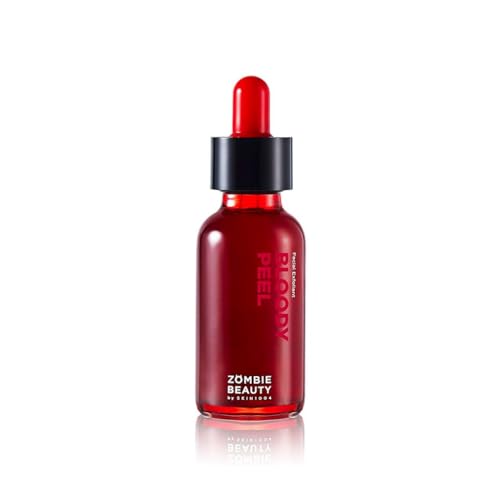 SKIN1004 Bloody Peel 1.01 fl.oz, 30ml AHA 17% Peeling Solution, Pulls off Dramatic Exfoliation Effect with Special Home-care