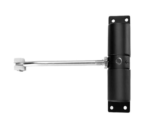 DZNDM0EVT Door Closer, Cierrapuertas automático con Tope Cierrapuertas automático Puerta de Cristal Puerta de Madera Cierrapuertas Universal Cierrapuertas Simple Cierrapuertas Invisible(White)