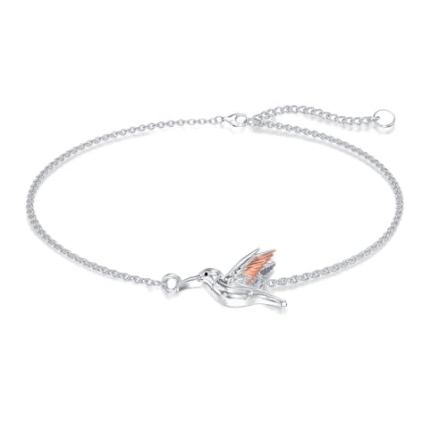 Bracelet rouge-gorge argent sterling 925, un bijou de prestige d'une élégance intemporelle