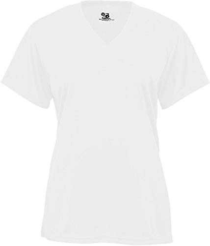 Badger Sports B-Core Ladies' V-Neck Tee White 2X-Large