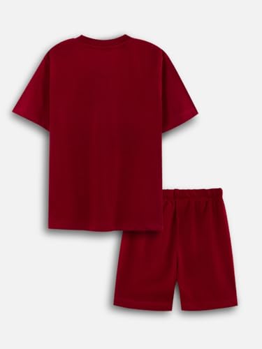 Image of Nap Chief Kids Cotton Printed Co ord Sets for Boys & Girls, T Shirt and Shorts for Casual Wear