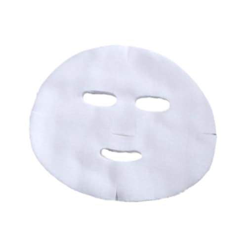 100 Pieces Pre-Cut Facial Cotton Pads for Skin Care, Style B - Soft Gauze Masks for Serums, DIY Treatments, and Makeup Removal