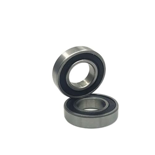 DUKUTS 2pc 606-2RS 6X17X6 Mm 606 RS SI3N4 Bola Keramik Hibrida Alur Deep Bola Bearing