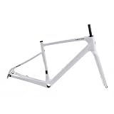 TUJISEK Telaio per Bici da Strada Gravel 700C 45/48/51/54Cm Telaio per Bicicletta in Fibra...