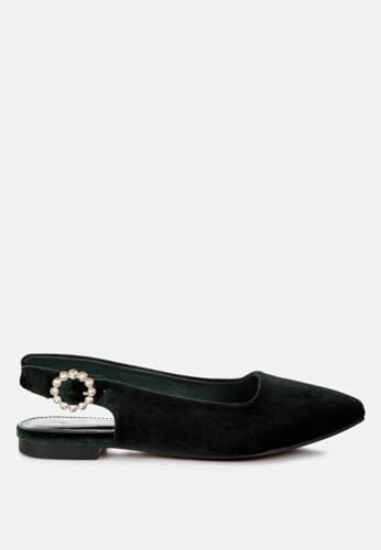 Dolan Velvet Slingback Flat Sandals2