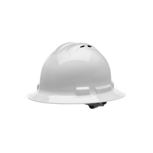 Radians Quartz Vented Full Brim Hard Hat - White