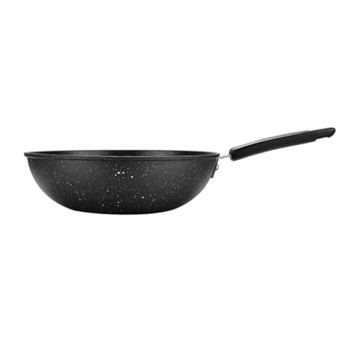 Wok antiadherente piedra Maifan 30 cm fondo plano miniatura 1