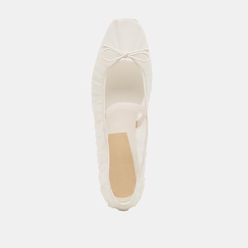 Mesh Mary Jane Ballet Flats for Women Square Toe Bow Tie Ballerina Flats Casual Comfortable Cute Ballet Flat Shoes4