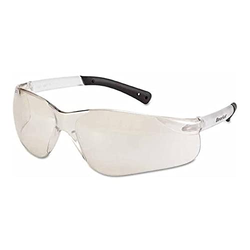 Crews Glasses 135-BK110AF BearKat Safety Glass with Clear Temple, Clear Lens, Anti-Fog