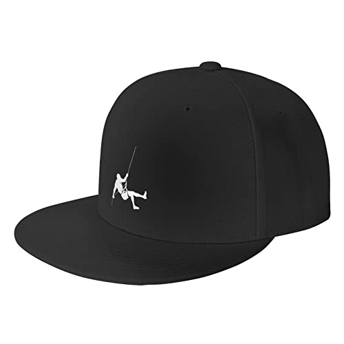 Rock Climber Climbing Trucker Hat, Hats Flat Bill Caps Baseball Cap Dad Hat für Männer Frauen Schwarz Rock Climber Climbing Trucker Hat, Hats Flat Bill Caps Baseball Cap Dad Hat für Männer Frauen Schwarz