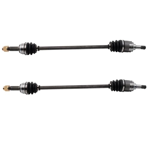 Image of TRQ Rear Driver and Passenger Side CV Axle Assembly Set 2 Piece Compatible with 06-12 Toyota RAV4 4WD 13-15 RAV4 AWD 16-17 XLE SE LE Limited Platinum AWD 15-17 Lexus NX200t 18-21 NX300