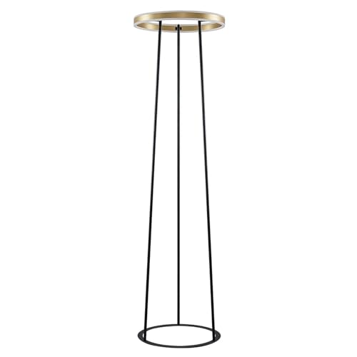 Lucande LED Stehlampe \'Seppe\' dimmbar (Design, Modern) in Schwarz aus Metall u.a. für Wohnzimmer & Esszimmer (1 flammig,) - LED-Stehleuchte, Floor Lamp, Standleuchte, Wohnzimmerlampe