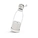 Mini sokowirówka, biały mikser domowy, przenośny kubek, USB/300 ml
