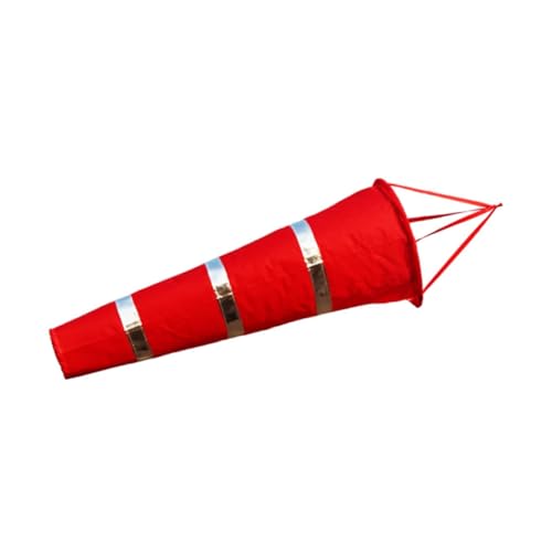 Windsock, Outdoor Wind Sock, Aviation Flag Weatherproof Measurement Bag Wind Direction Indicator for Park Airport Farm, Red