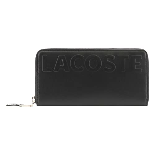 [ラコステ] 長財布 ラウンドファスナー LOGO MANIA レディース 【000】 BLACK