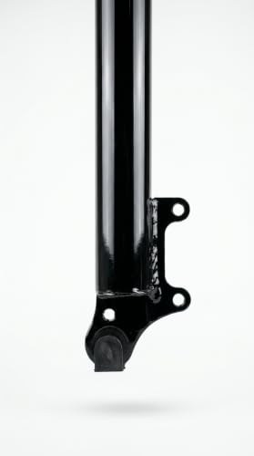 Image of Furix 26 Inch Threaded Suspension Fork, Glossy Black Steel, 100 mm Travel, Disc and V-Brake Compatible | STEEL