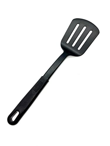 TIJAR® Slotted Turner/Spatula, Nylon Heat Resistant Turner for Non-Stick Cookware, Ergonomic Handle - Image 2