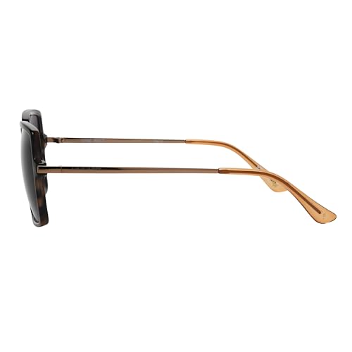 Nine West Women's Kira Sunglasses Square, Brown, 55mm3