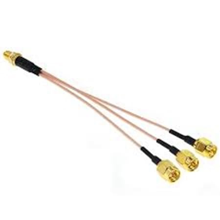 NBR 1 into 3 Splitter Adapter SMA Female to 3 x SMA Male Plug Switch Nut RF Coax Cable RG316 15cm 6"-picture-26