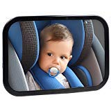Safe Baby Car Mirror for Rear View Facing Back Seat for Infant Child,Fully Assembled and Adjustable,Backseat Shatterproof Mirror with Perfect Reflection