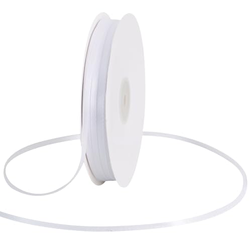 TONIFUL 1/8 Inch x 200 Yards White Thin Solid...