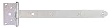Alberts 310967 Kreuzgehänge | mit verpresstem Stift | galvanisch verzinkt, dickschichtpassiviert | Band 391 x 40 mm | Scharnier 103 x 59 mm