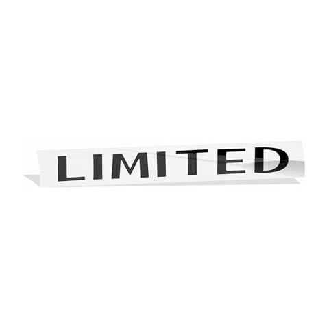 Reflective Concepts - Limited Emblem Overlay Decal Sticker - Fits: 2005-2021 Jeep Grand Cherokee Limited - (Color: Gloss Black) Cover
