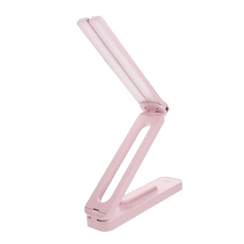 DIYEAH Lámpara De Mesa Plegable Escritorio Lámparas Para Mesas Ligero Lámpara De Mesa Regulable Estudiar Cabecera Lampara De Noche Para Dormitorio Sin Cable El Plastico