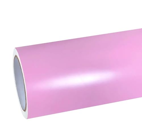Image of WISDOM Light Pink Vinyl Car Wrap Air Release, Self Adhesive, Vehicle wrap Sheet for Automotive Bike DIY Exterior Interior Decoration (BUBBLGUM Pink, 20 Inch X 8 Feet)