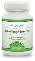 Ultra Veggie Enzymes - 60 Vegicaps per Bottle (5 Pack)