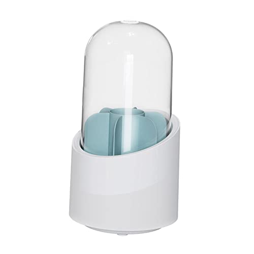 Zï½ï½ï½ï½èï½ï½ Porta Pennelli Da Trucco Rotante a 360 Gradi per Cosmetici con coperchio blu