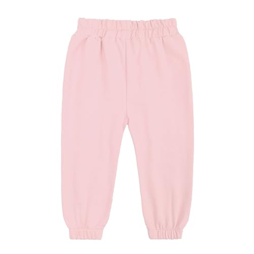 Children's Solid Color Padded Sweatpants Boys Girls Active Jogger Pants White Sweat Pants Sport Pants for Kids3