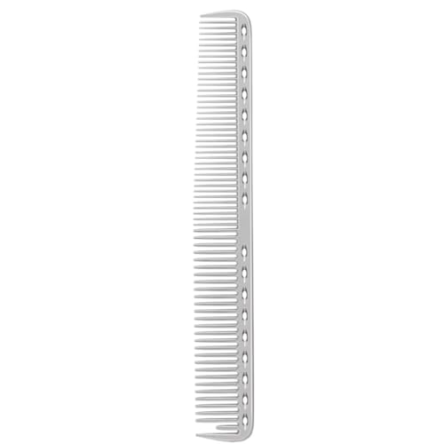 Image of Professional Metal Hair Comb | Stainless Steel, Heat Resistant & Anti-Static | Smooth Detangling & Precision Cutting | Barber Salon Quality (Long Precision Comb)