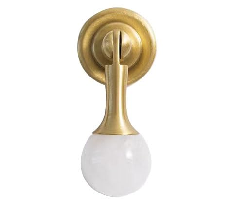 Pomelli per armadietti in cristallo, maniglie per cassetti, in pietra di quarzo, per mobili, base in ottone per comò e decorazione della cucina, 28 mm x 64 mm, set da 1