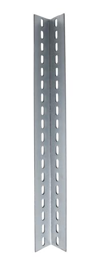 Perfil angular 40 x 40 x 2 mm (alto x ancho x profundidad), 2000 mm, galvanizado, atornillable