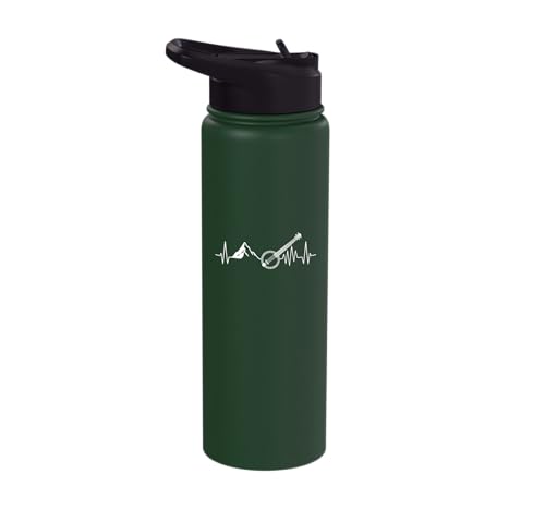 Heartbeat Banjo Appalachian-Mountain Bluegrass-Music Banjo Stainless Steel Insulated Water Bottle