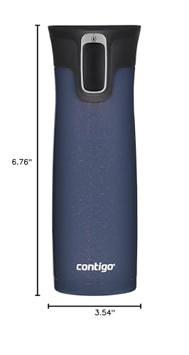 Image of Contigo AUTOSEAL West Loop Vacuum-Insulated Stainless Steel Travel Mug with Easy-Clean Lid, 20oz., Midnight Berry