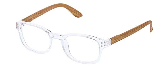 Peepers by PeeperSpecs womens Sticks & Stones Reading Glasses, Clear/Tan, 49 mm US