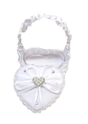 Coussin,Porte alliance en forme panier de cœur