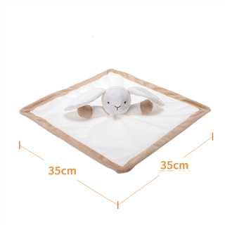 Peluche Coperta Coniglio Bianco 35cm - Morbido, Sicuro, Per Bambini, Nursery, Regalo Neonato - Foto 8