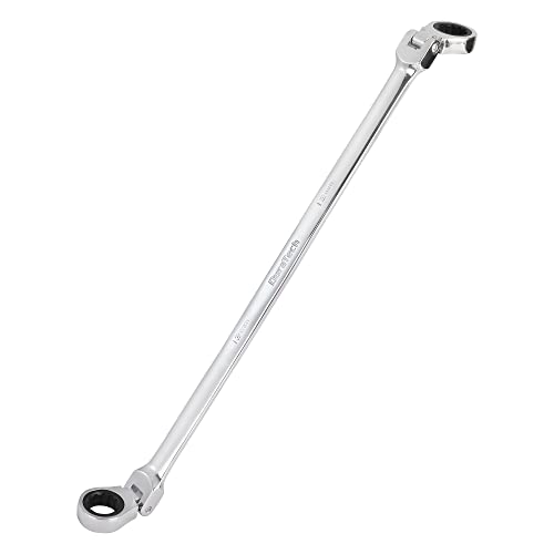 DURATECH 12 * 13mm Extra Long FlexHead Ratcheting Wrench, Metric, CRV Steel