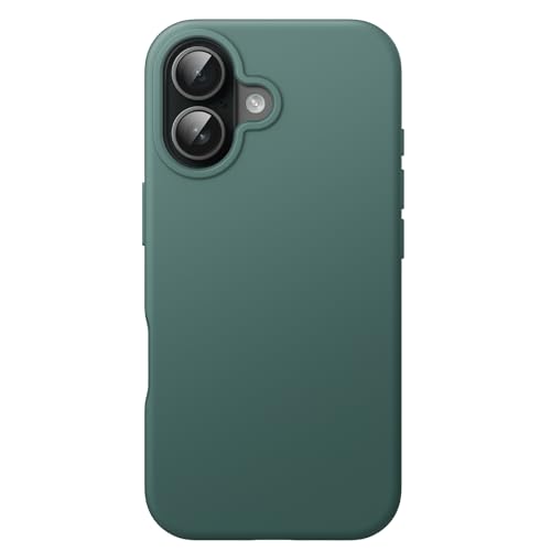 Image of JETech Liquid Silicone Case for iPhone 17 6.3-Inch, Silky Soft Touch Full-Body Protection, Anti-Scratch Shockproof Phone Cover with Microfiber Lining (Midnight Green)