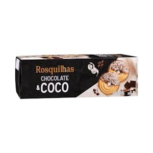 Rosquillas de chocolate con leche y coco Hacendado Caja 300 g Pack 2