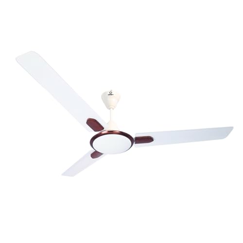 Image of Omen Changing Lives Tejus 1200mm Ceiling Fan| Stylish & Modern Design |400 RPM High-Speed Performance |Powerful Air Delivery | Copper Motor | BEE Star Rated Energy Saver |2-Year Warranty (White)
