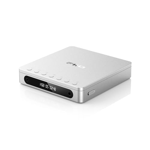 Image of FiiO DM13 Multifunctional Portable Stereo CD Player with Long-Lasting Battery, Supports USB Ripping, Optical /coaxial /3.5mm /4.4mm outputs (Silver Bluetooth)